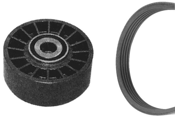 BOSCH V-Ribbed Belt Set 1 987 948 699 SKODA FABIA BOSCH poly v-belt kit 1987948699