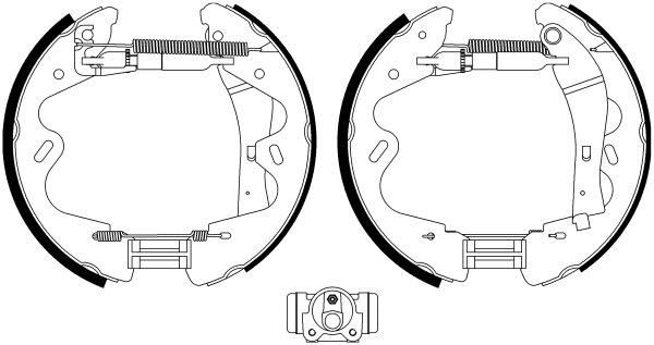TEXTAR Σετ φρένων, ταμπουρόφρενα 84065100 84065100 Shoe Kit Pro Σετ φρένων, ταμπουρόφρενα FORD USA EXPLORER TEXTAR