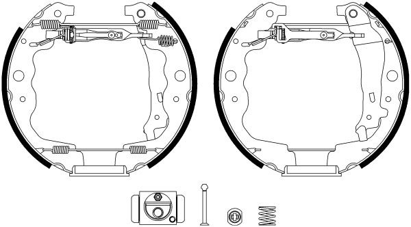 TEXTAR Pidurikomplekt, trummelpidur 84069300 TEXTAR 84069300 Pidurikomplekt, trummelpidur Mercedes W210 hind