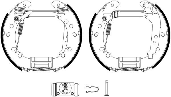 TEXTAR Jarrukenkäsarja, rumpujarru 84075000 Toyota Corolla Verso jarrukenkäsarja, rumpujarru TEXTAR Shoe Kit Pro 84075000