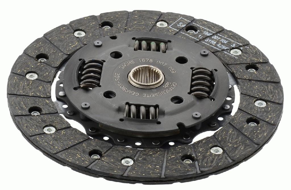 SACHS Disco de embraiagem 1878 007 059 Disco de embraiagem Volkswagen 162, 163 1878 007 059 SACHS