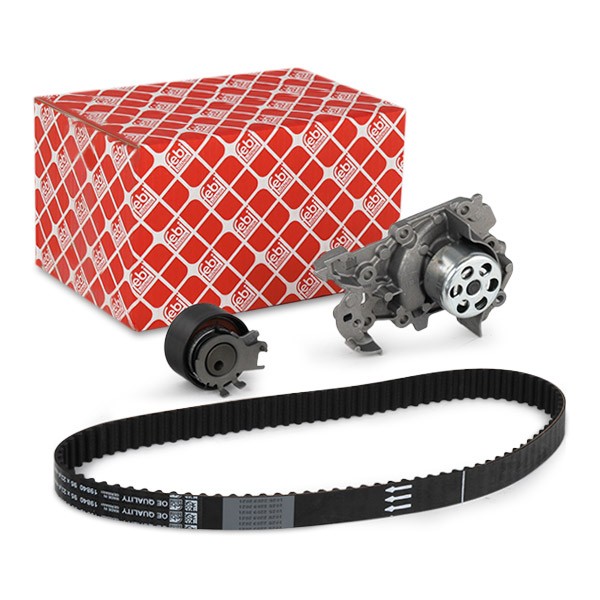 FEBI BILSTEIN Kamremssats med vattenpump 43751 pris Kamremskit Renault CN0_ 43751 FEBI BILSTEIN