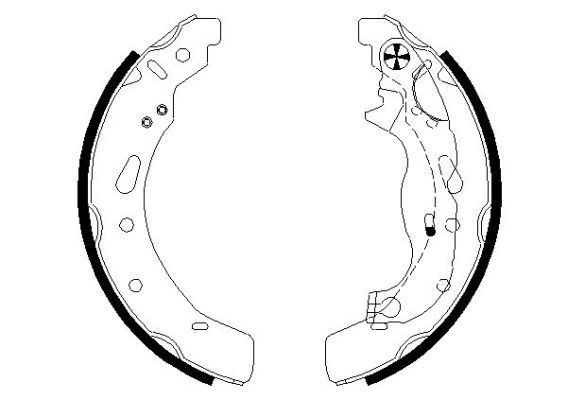 Brake Shoe Set TEXTAR 91072100 TEXTAR 91072100 Mazda 2 2016 Drum brake pads price