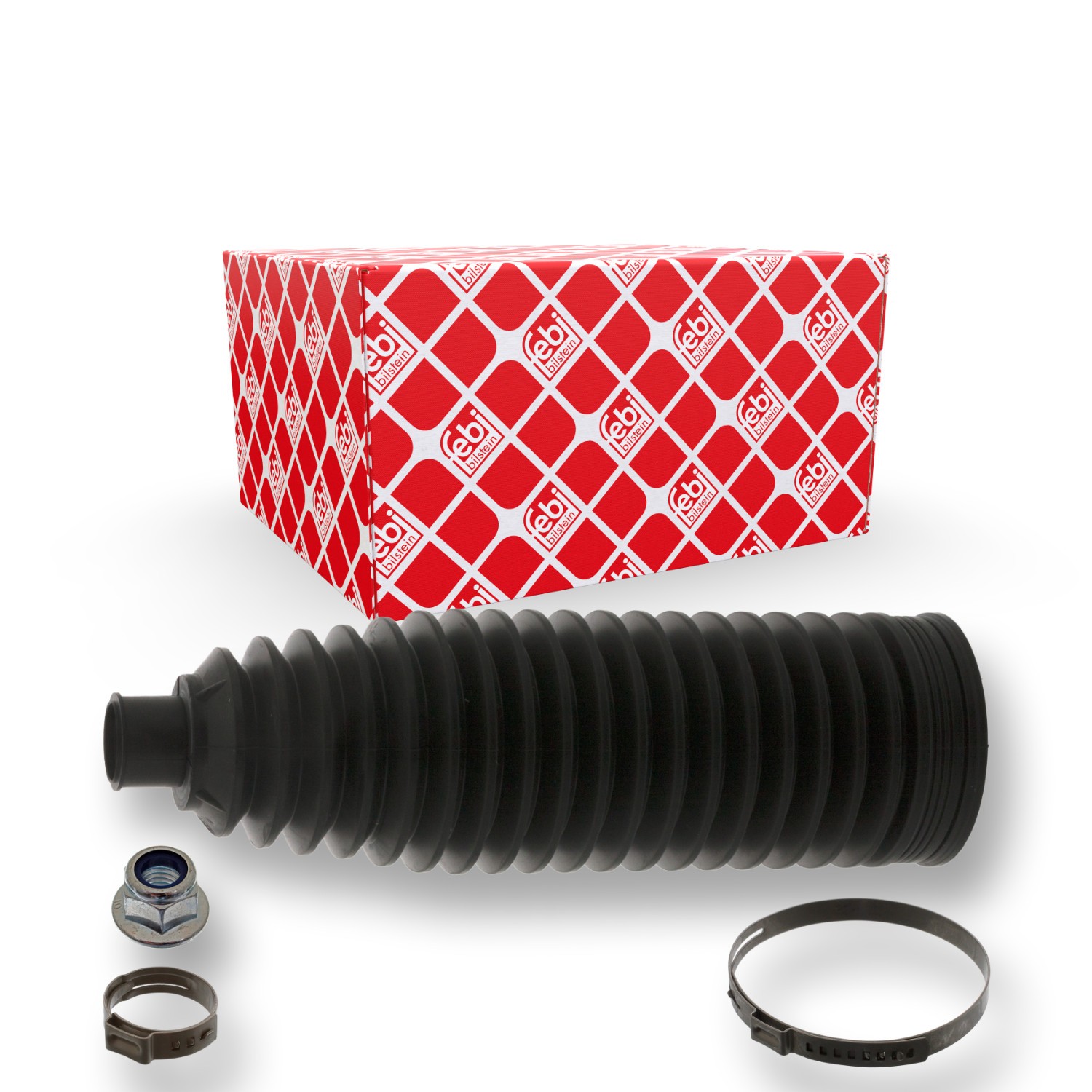 FEBI BILSTEIN Belgsett, styring 45096 FEBI BILSTEIN 45096 Tannstangmansjett Silverado II 1500 Standard Cab pris