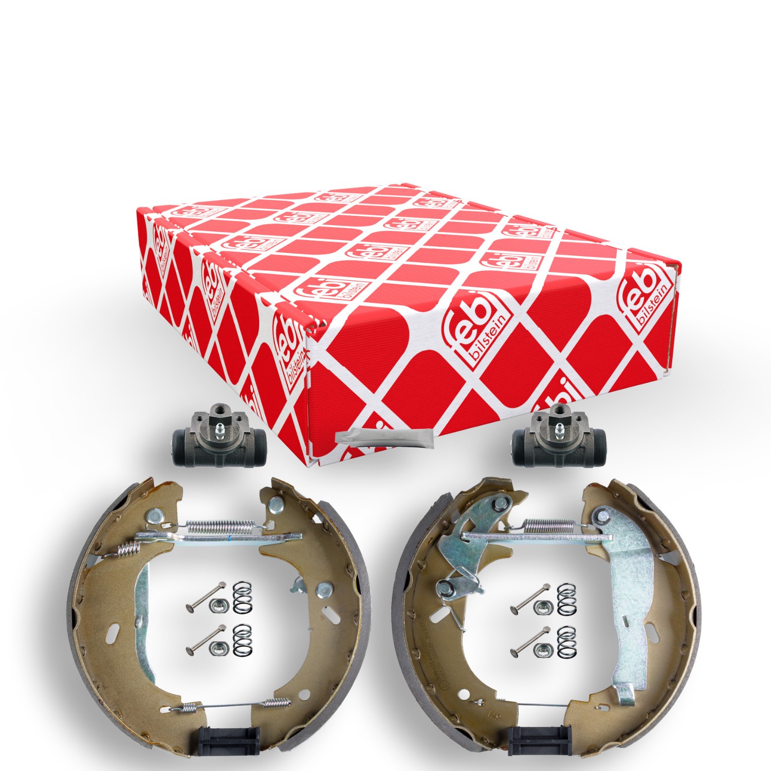 FEBI BILSTEIN Brake Set, drum brakes 44313 FEBI BILSTEIN 44313 genuine Renault Master 2 Platform brake drums and pads price