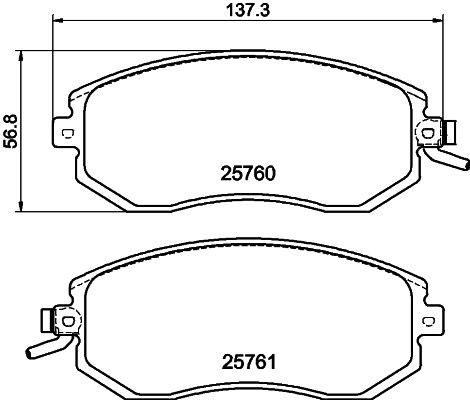 MINTEX Bremseklosser MDB3374 Bremsekloss-sett MINTEX VIVIO MDB3374 billige