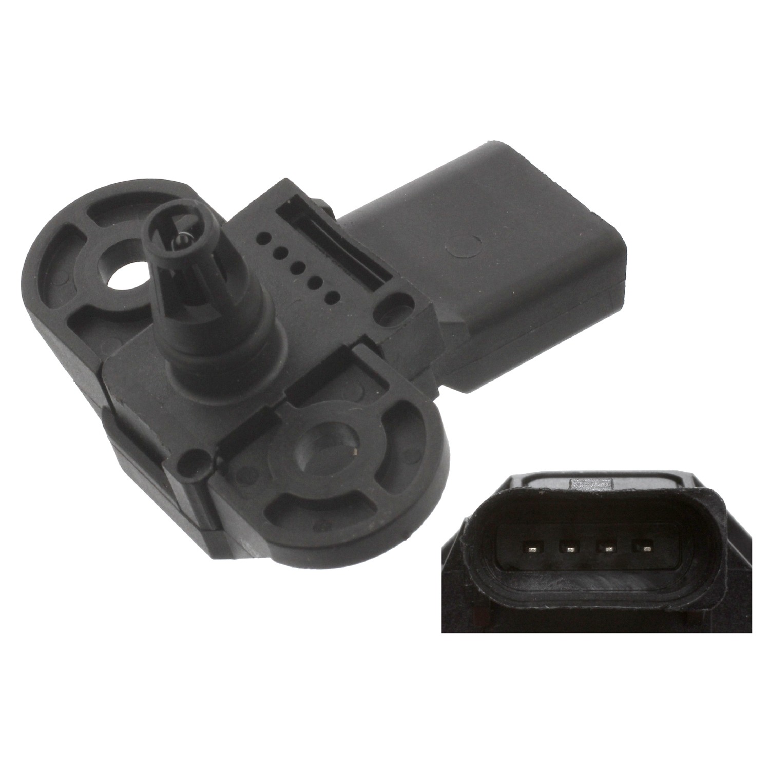 FEBI BILSTEIN Sensor, vuldruk 45079 Inlaatspruitstuk druksensor FEBI BILSTEIN 5-serie 45079 goedkoop