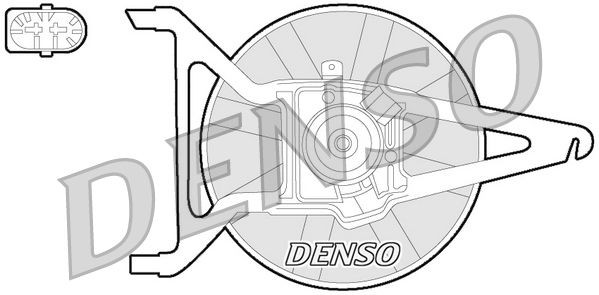 DENSO Ventilátor chladenia motora DER21020 Ventilátor chladiča DENSO Peugeot 1007 DER21020
