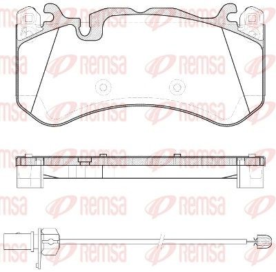 REMSA Bromsbelägg 1300.30 1300.30 REMSA bromsklossar Mercedes T1 Buss