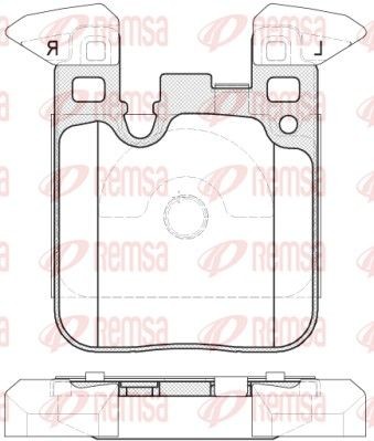 REMSA Bremseklosser 1539.00 Klosser REMSA BMW Z3 1539.00