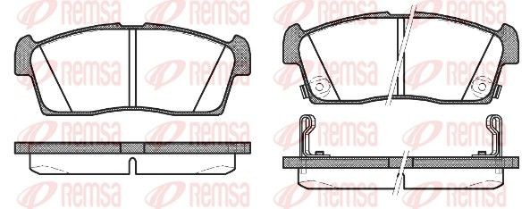 REMSA Bremseklosser 1199.02 Sportsbremseklosser REMSA ASX 1199.02 billige