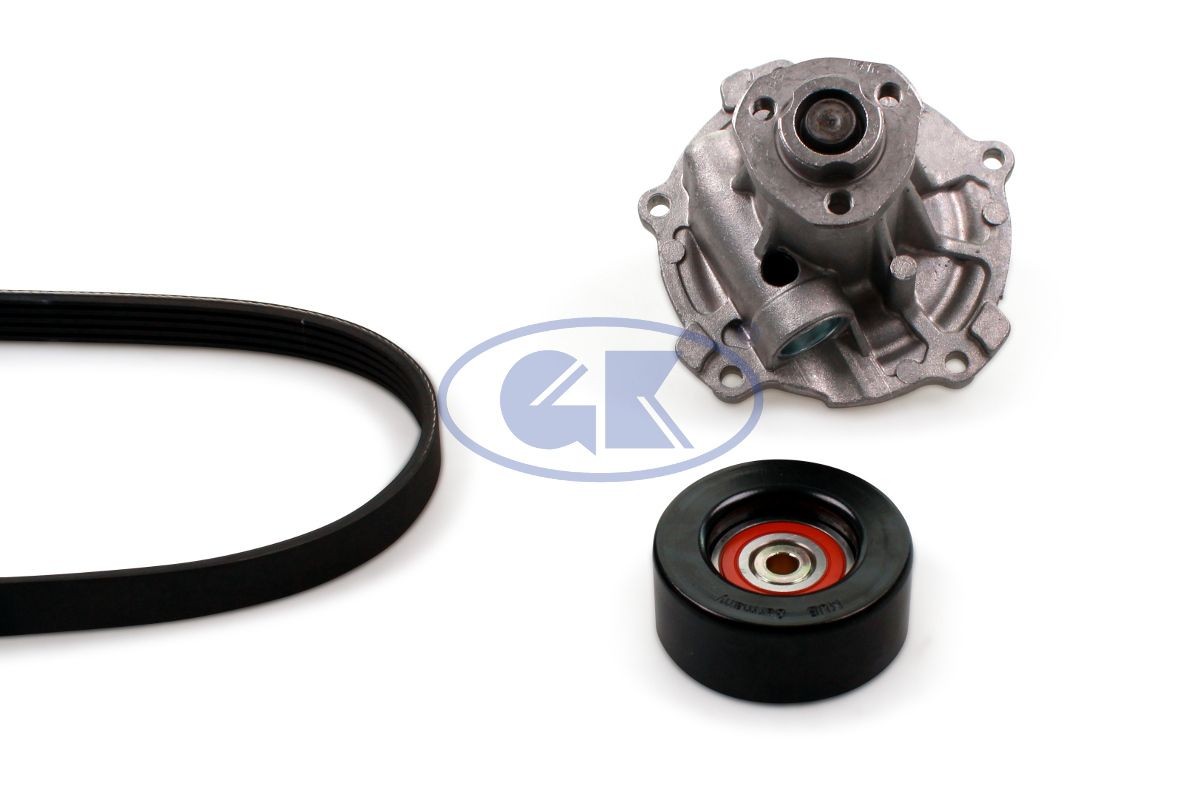 GK Vandpumpe + kileremssæt K980158C Kileribberemssæt GK Skoda FABIA K980158C