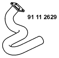 EBERSPÄCHER Exhaust Pipe 91 11 2629 91 11 2629 EBERSPÄCHER exhaust pipe VW EOS