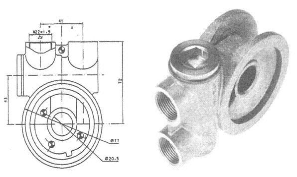 WAHLER Thermostat, oil cooling 410692.71D 410692.71D WAHLER oil thermostat ALFA ROMEO