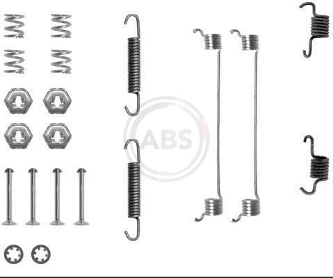 A.B.S. Toebehoren, remschoen 0651Q 0651Q Rem montageset A.B.S. RENAULT TWINGO