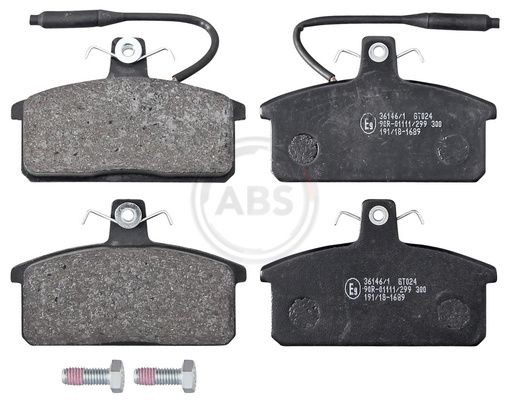 A.B.S. Brake pad set 36146/1 A.B.S. 36146/1 SEAT Ritmo (138) rear brake pads