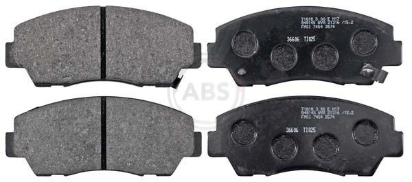 A.B.S. Kit pastiglie freni 36606 A.B.S. 36606 Kit pastiglie freni MAZDA Serie B Pick-up (UF) 2.5 D 4WD (UFY0) 77 CV 1999