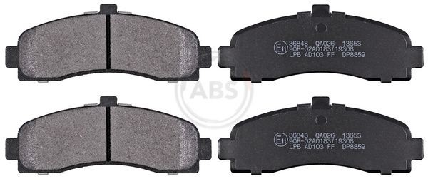 A.B.S. Bremseklodser 36848 Klodser A.B.S. Nissan TERRANO 36848