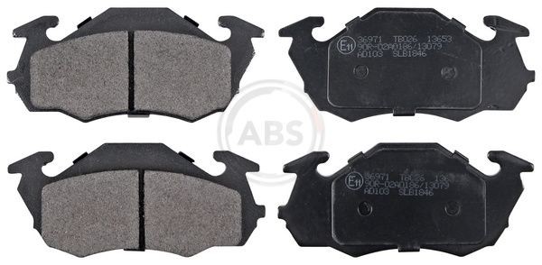 A.B.S. Brake pad set 36971 A.B.S. 36971 Brake pad set SUBARU Sumo Minibus (E10, E12) 1.2 4WD (E12, KJ8) 52 hp 1991