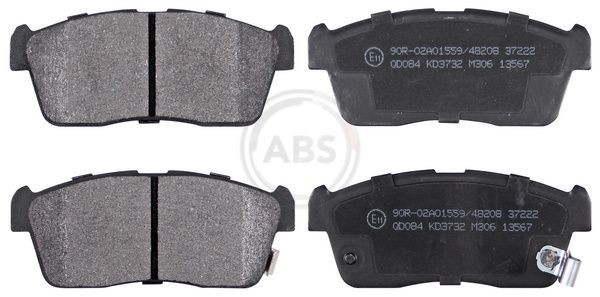 A.B.S. Brzdové doštičky/platničky 37222 A.B.S. 37222 originálne Brzdové platničky Nissan Pixo UA0 cena