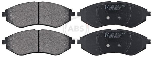 A.B.S. Kit pastiglie freni 37352 A.B.S. 37352 Kit pastiglie freni CHEVROLET Aveo / Kalos Sedan (T200) 1.6 105 CV 2004