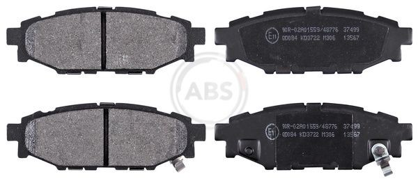 A.B.S. Pastilhas de travão 37499 37499 Pastilhas SUBARU LEGACY A.B.S.