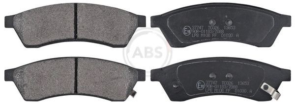 A.B.S. Remblokken 37747 Remblokkenset voor schijfrem DAEWOO A.B.S. 37747