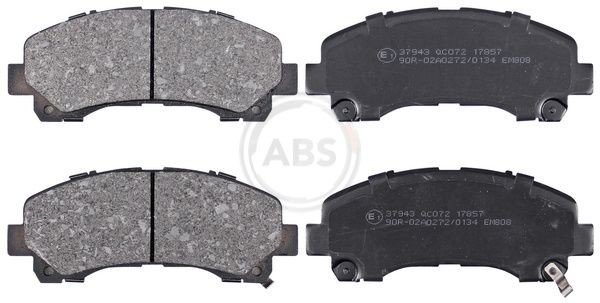 Brake pad set A.B.S. 37943 A.B.S. 37943 2013 ISUZU D-MAX brake pads replacement