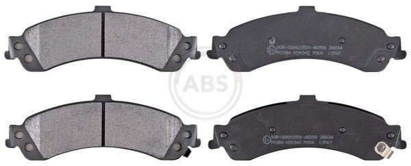 A.B.S. Brzdové doštičky/platničky 38834 38834 Brzdové doštičky CHEVROLET CAPTIVA A.B.S.
