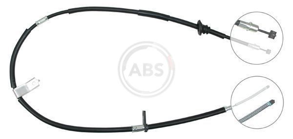 Cabo de aço, travão de estacionamento A.B.S. K10897 A.B.S. K10897: Cabo do freio de mão Hyundai ACCENT 2006