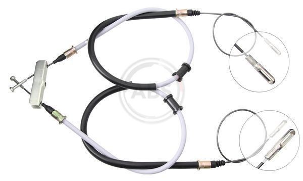 Żażné lanko parkovacej brzdy A.B.S. K11435 A.B.S. K11435: Lanko ručnej brzdy Opel OMEGA 2002