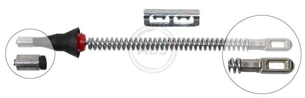 A.B.S. Tautrekk, håndbremse K12016 A.B.S. K12016 Håndbremse Chevrolet Corvette C6 billige