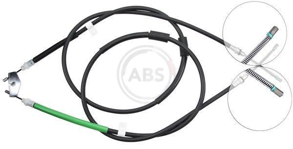 Żażné lanko parkovacej brzdy A.B.S. K12405 A.B.S. K12405 Ručná brzda FORD KA 2006