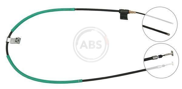 A.B.S. Cabo de aço, travão de estacionamento K19767 A.B.S. K19767 Travão de mão originais FIAT