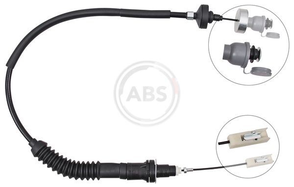 A.B.S. Kopplingsvajer K26820 K26820 A.B.S. kopplingskabel Citroen C8