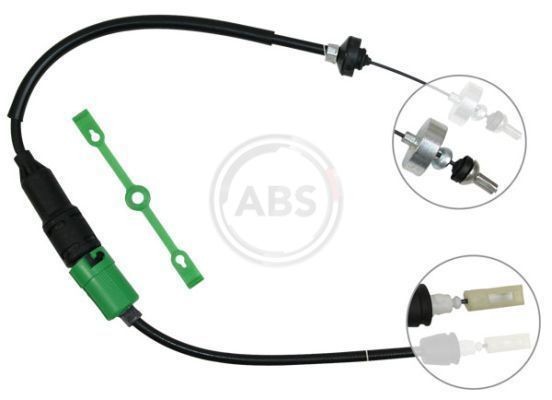 Cabo de aço, accionamento da embraiagem A.B.S. K27200 A.B.S. K27200: Cabo de embreagem Renault ESPACE 2001