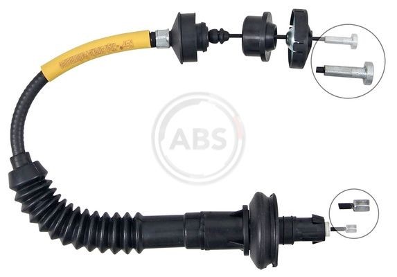 A.B.S. Cabo de aço, accionamento da embraiagem K27620 A.B.S. K27620 Cabo de embreagem Peugeot 206 cc 2d preço
