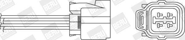BERU Lambdatunnistin OPH032 OPH032 BERU Lambda anturi HONDA HR-V