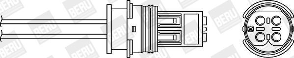 BERU Lambdasond OPH040 MERCEDES-BENZ o2-sensor BERU OPH040