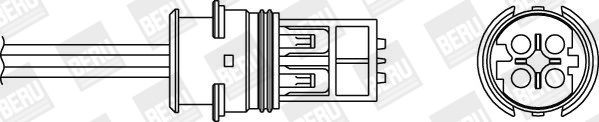 BERU Lambdasond OPH047 MERCEDES-BENZ nox-sensor BERU OPH047