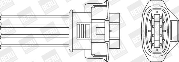 BERU Sonde lambda OPH075 OPH075 Capteur NOx Volkswagen SCIROCCO BERU
