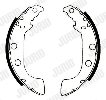 JURID Bromsbacksats 361439J 361439J JURID bromsbacksats PEUGEOT 407