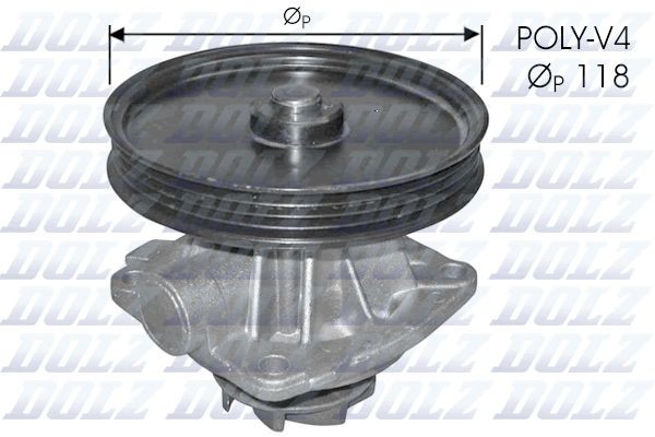 DOLZ Vandpumpe S226 S226 Vandpumpe DOLZ FIAT UNO
