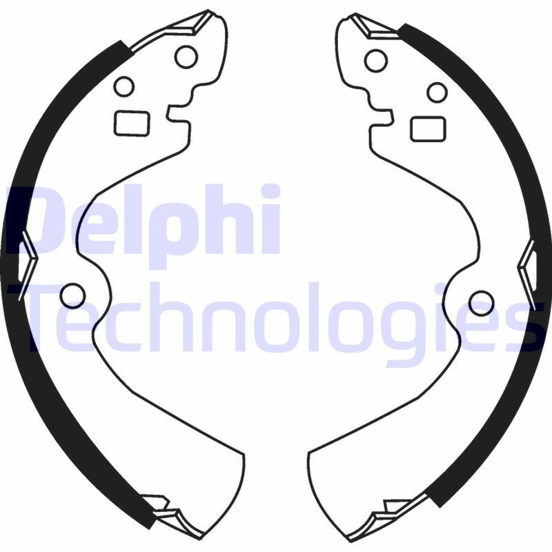 DELPHI Bremsebakkesæt LS1494 DELPHI LS1494 Nissan Sunny Traveller Y10 Bremsebakkesæt pris