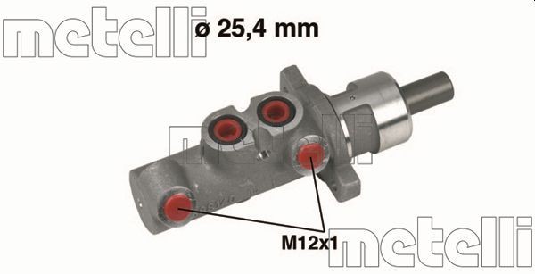 Peapiduri silinder METELLI 05-0275 METELLI 05-0275 FORD MONDEO 2019 Piduri peasilinder