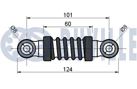 RUVILLE Vibration Damper, timing belt 55715 Volkswagen ID.3 RUVILLE vibration damper, timing belt 55715