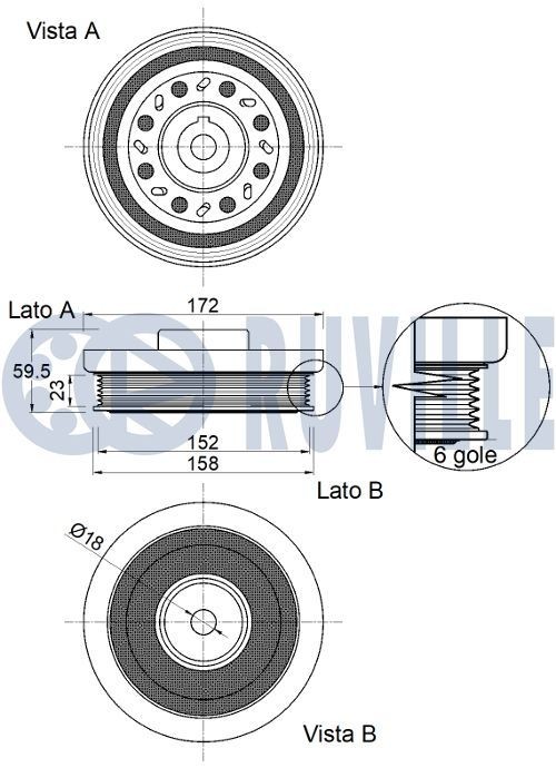 RUVILLE Hjullagersats 5219 5219 RUVILLE hjullager FORD C-MAX