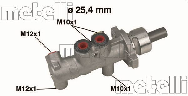 METELLI Hovedbremsesylinder 05-0415 Bremsepumpe METELLI Dacia DOKKER 05-0415