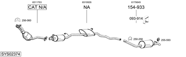 BOSAL Eksosrør 785-071 BOSAL 785-071 Eksosrør Renault 21 L482 pris