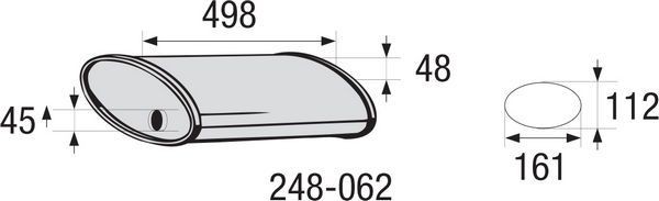 BOSAL Middendemper, universeel 248-062 248-062 Sportuitlaten BOSAL CITROЁN 2CV